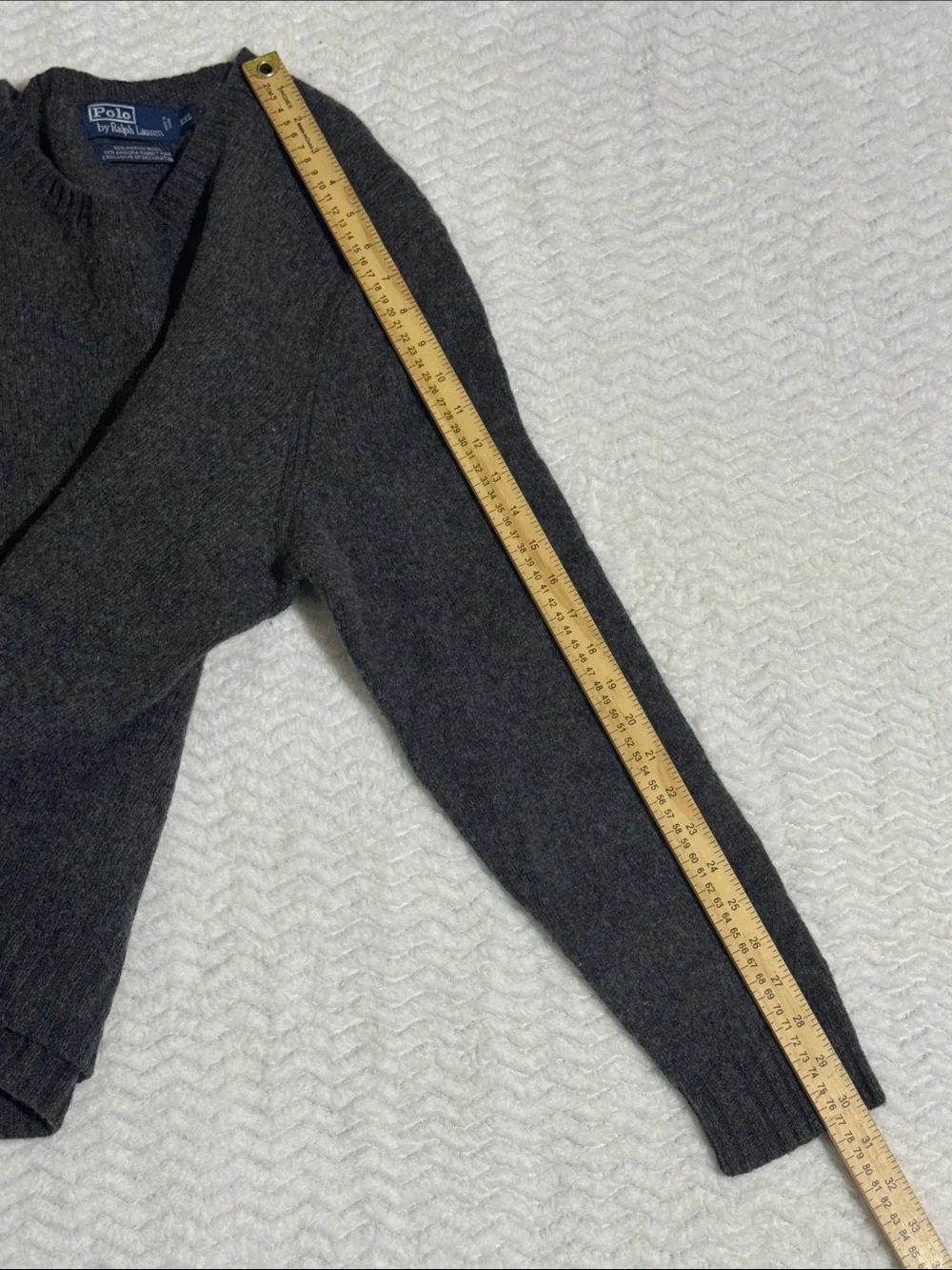VTG Polo Ralph Lauren Sweater Crewneck Size XXL Mens Merino Wool Rabbit Hair
